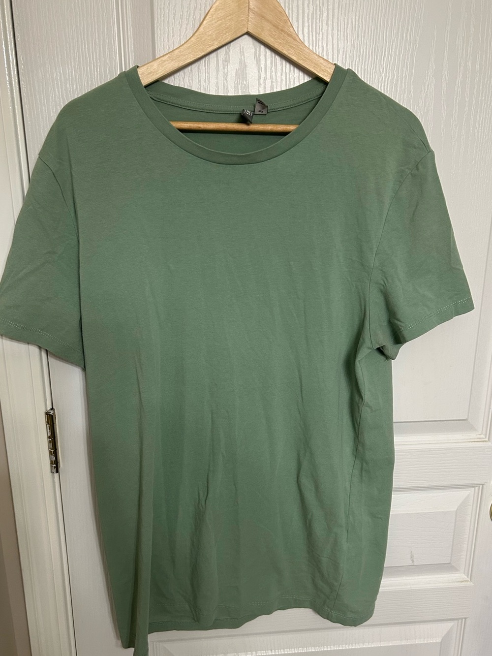 Men’s ASOS Short Sleeve Crew Tee, Sage Green, Size XXL